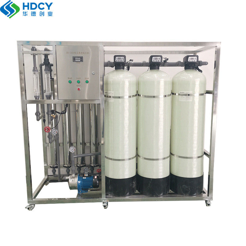 Reverse Osmosis Water Treatment Equipment Fiberglass Tank 1 Ton RO Deionized Ultra-Pure Water Equipment