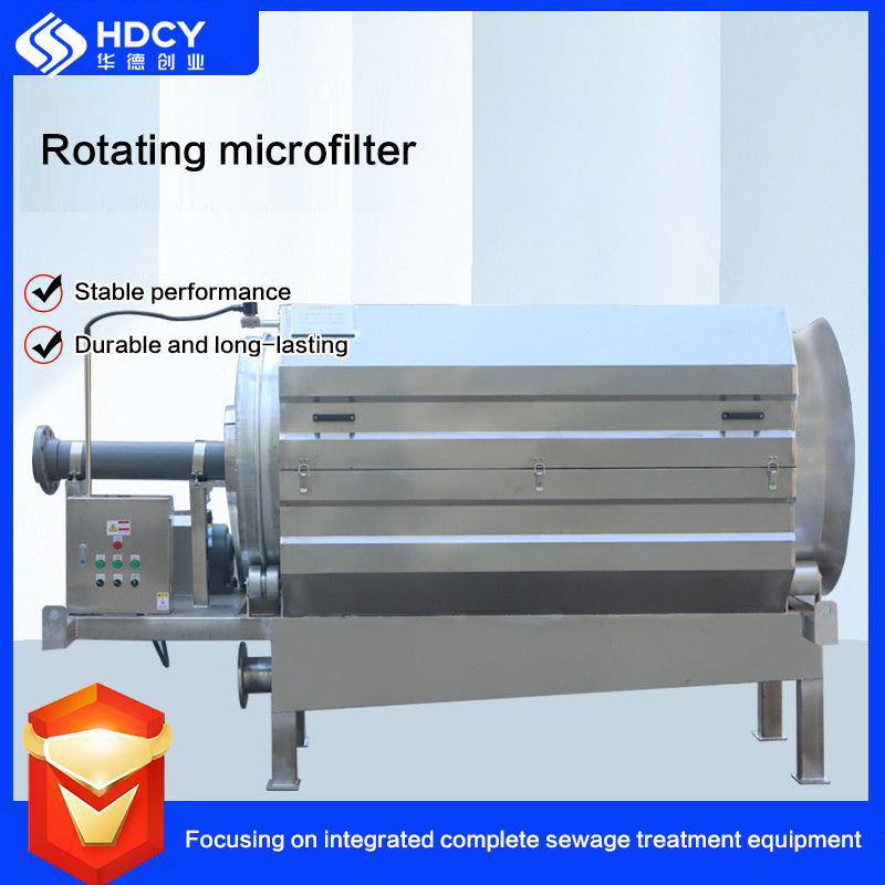 Microfiltre de traitement des eaux usées tambour rotatif tambour de nettoyage automatique type