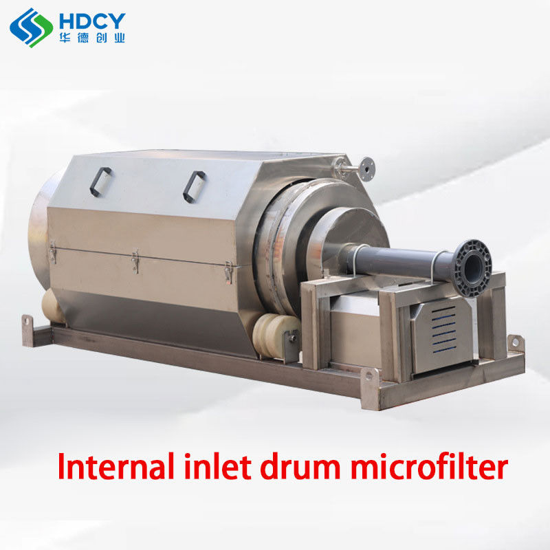 Microfiltro de tambor rotativo de flujo interno con unidad de flujo interno automático Peso 1500 kg