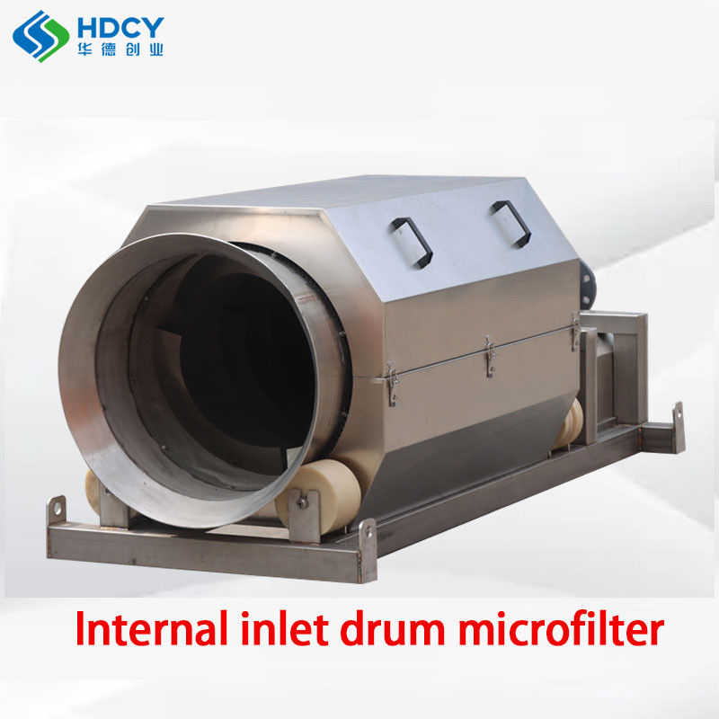 Microfiltro de tambor rotativo de flujo interno con unidad de flujo interno automático Peso 1500 kg