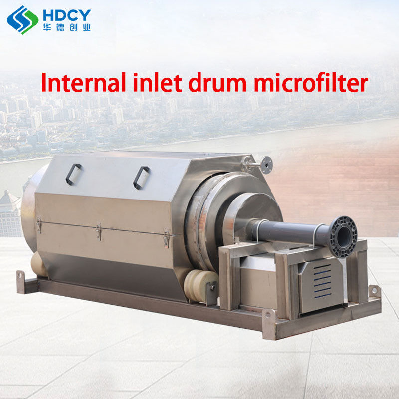 Microfiltro de tambor rotativo de flujo interno con unidad de flujo interno automático Peso 1500 kg
