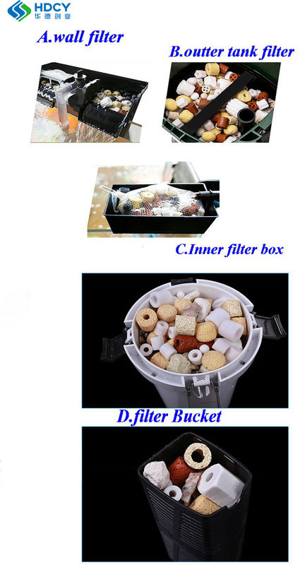 250g/bag Ceramic Bio-porous Filter Medium Bio-ring Fish Tank Nitrifying Bacteria Biosphere